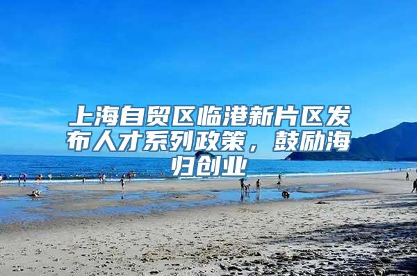 上海自贸区临港新片区发布人才系列政策，鼓励海归创业