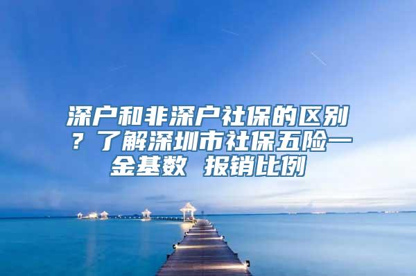 深户和非深户社保的区别？了解深圳市社保五险一金基数 报销比例