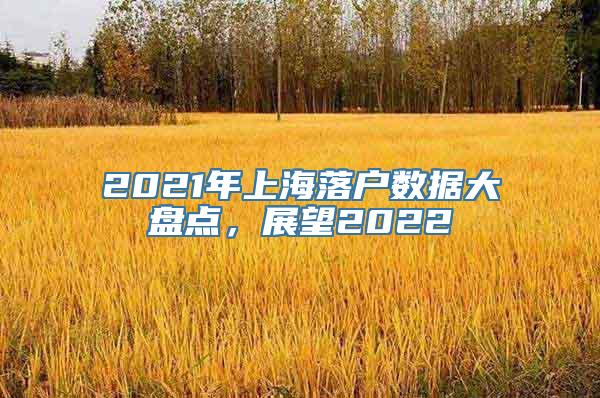 2021年上海落户数据大盘点，展望2022