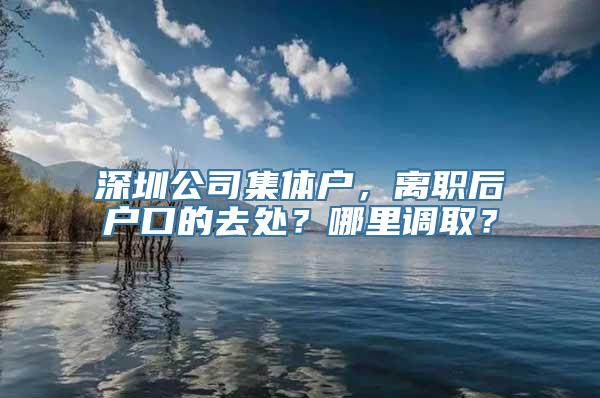 深圳公司集体户，离职后户口的去处？哪里调取？