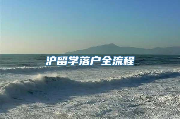 沪留学落户全流程