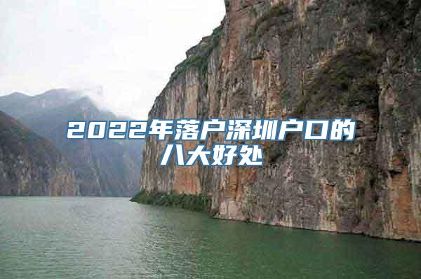 2022年落户深圳户口的八大好处