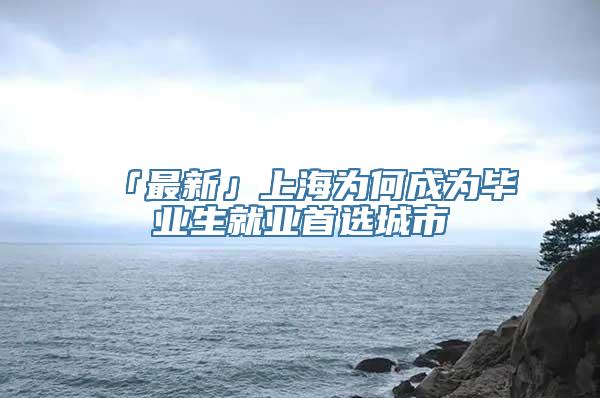 「最新」上海为何成为毕业生就业首选城市