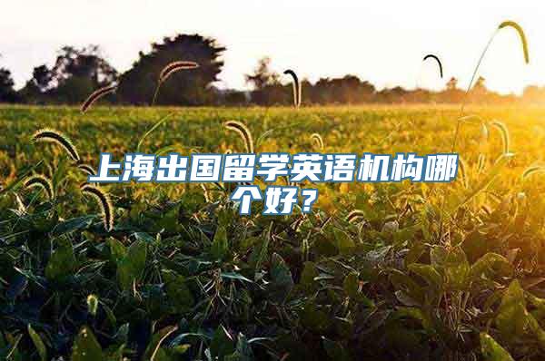 上海出国留学英语机构哪个好？