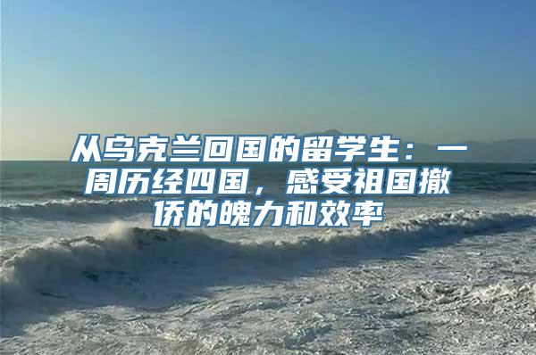 从乌克兰回国的留学生：一周历经四国，感受祖国撤侨的魄力和效率