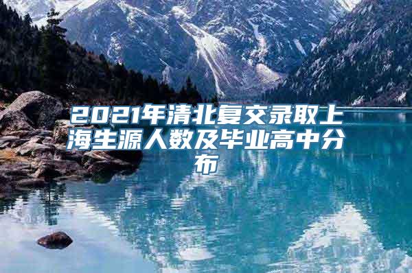 2021年清北复交录取上海生源人数及毕业高中分布