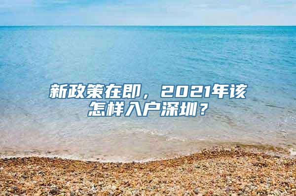 新政策在即，2021年该怎样入户深圳？