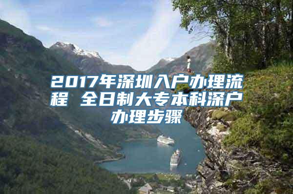 2017年深圳入户办理流程 全日制大专本科深户办理步骤