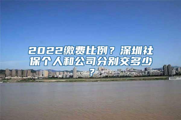 2022缴费比例？深圳社保个人和公司分别交多少？