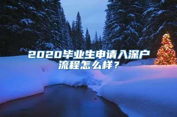 2020毕业生申请入深户流程怎么样？