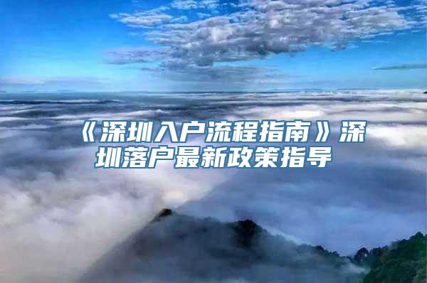 《深圳入户流程指南》深圳落户最新政策指导