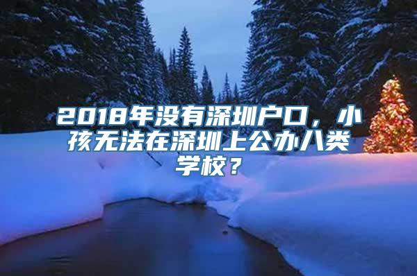 2018年没有深圳户口，小孩无法在深圳上公办八类学校？