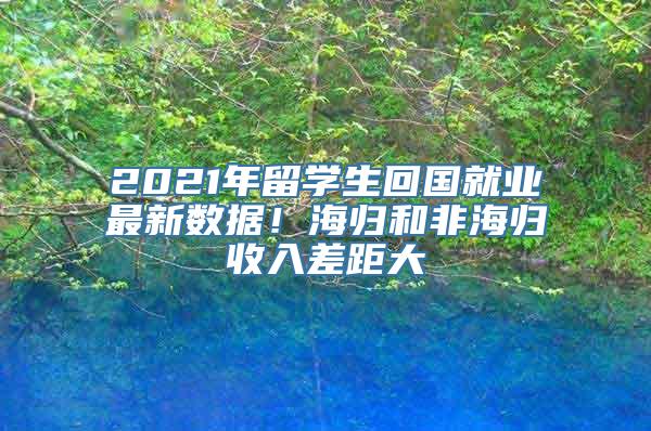 2021年留学生回国就业最新数据！海归和非海归收入差距大