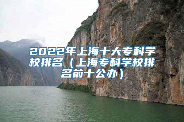 2022年上海十大专科学校排名（上海专科学校排名前十公办）