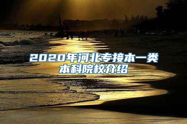 2020年河北专接本一类本科院校介绍