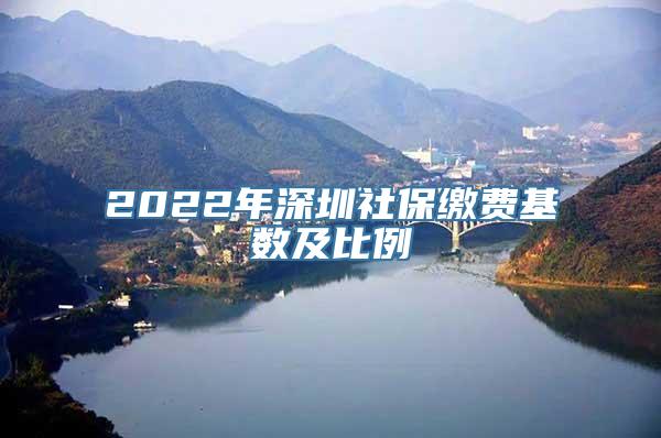 2022年深圳社保缴费基数及比例