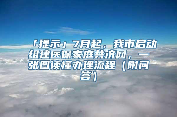 「提示」7月起，我市启动组建医保家庭共济网，一张图读懂办理流程（附问答）