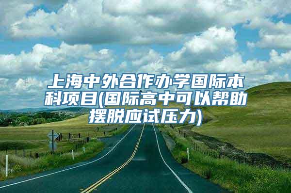 上海中外合作办学国际本科项目(国际高中可以帮助摆脱应试压力)