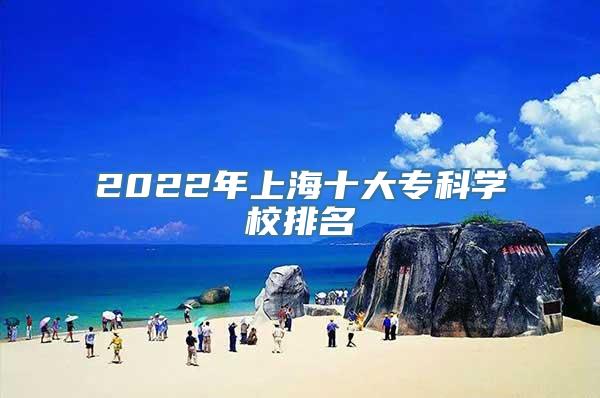 2022年上海十大专科学校排名