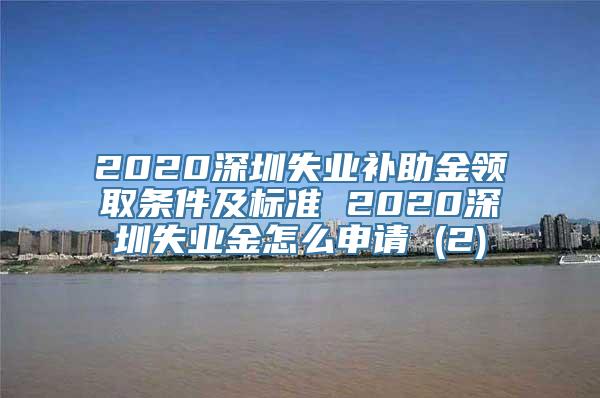 2020深圳失业补助金领取条件及标准 2020深圳失业金怎么申请 (2)