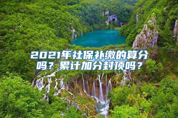 2021年社保补缴的算分吗？累计加分封顶吗？