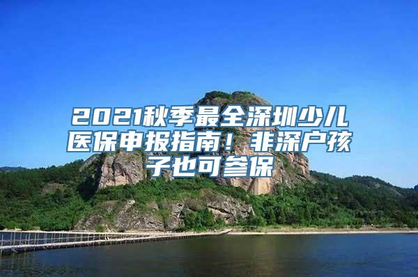 2021秋季最全深圳少儿医保申报指南！非深户孩子也可参保