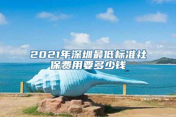 2021年深圳最低标准社保费用要多少钱