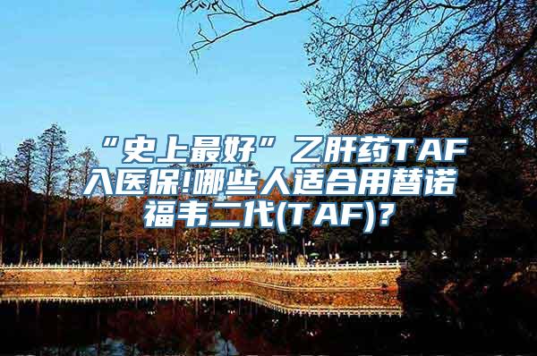 “史上最好”乙肝药TAF入医保!哪些人适合用替诺福韦二代(TAF)？