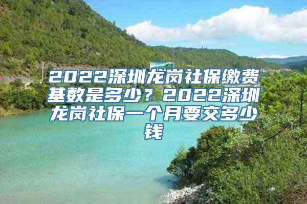 2022深圳龙岗社保缴费基数是多少？2022深圳龙岗社保一个月要交多少钱