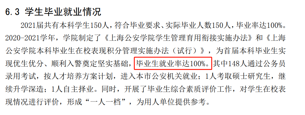 上海公安学院就业率及就业前景怎么样（含2020-2021学年本科教学质量报告）