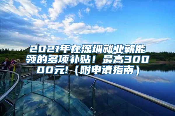 2021年在深圳就业就能领的多项补贴！最高30000元!（附申请指南）