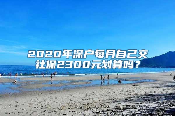 2020年深户每月自己交社保2300元划算吗？