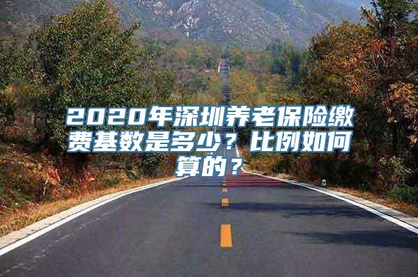 2020年深圳养老保险缴费基数是多少？比例如何算的？