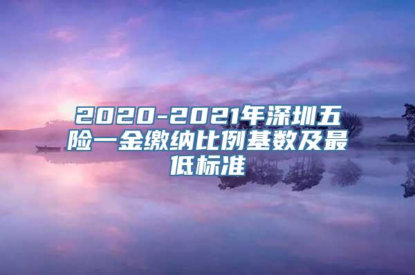 2020-2021年深圳五险一金缴纳比例基数及最低标准