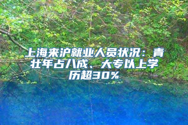 上海来沪就业人员状况：青壮年占八成、大专以上学历超30%