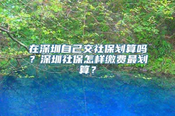 在深圳自己交社保划算吗？深圳社保怎样缴费最划算？