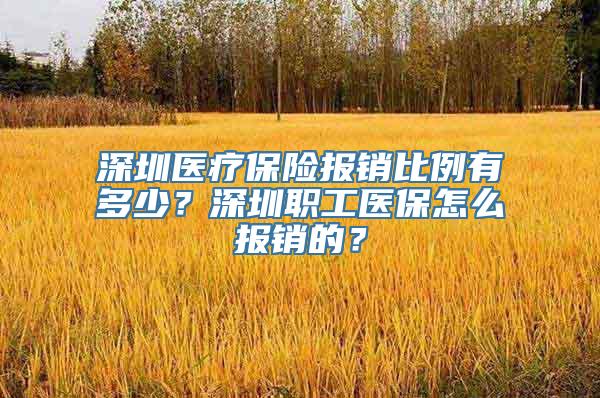 深圳医疗保险报销比例有多少？深圳职工医保怎么报销的？