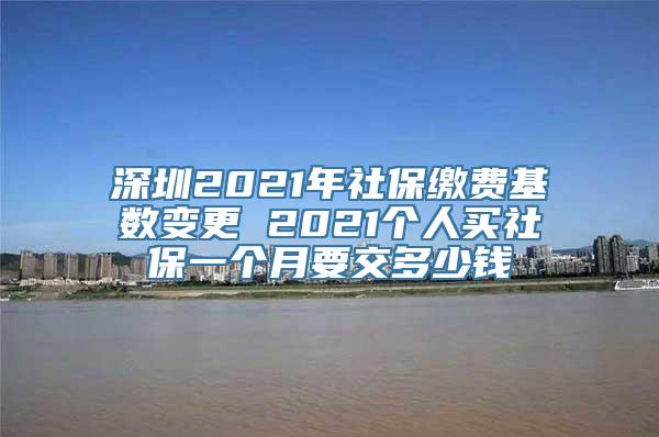 深圳2021年社保缴费基数变更 2021个人买社保一个月要交多少钱