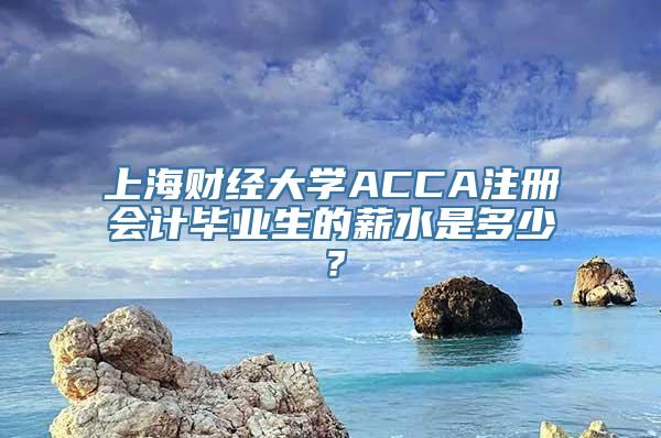 上海财经大学ACCA注册会计毕业生的薪水是多少？