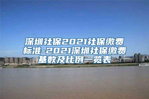 深圳社保2021社保缴费标准-2021深圳社保缴费基数及比例一览表