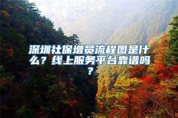 深圳社保增员流程图是什么？线上服务平台靠谱吗？