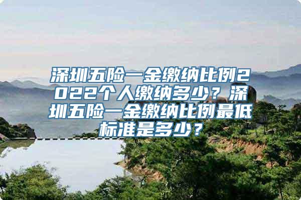 深圳五险一金缴纳比例2022个人缴纳多少？深圳五险一金缴纳比例最低标准是多少？