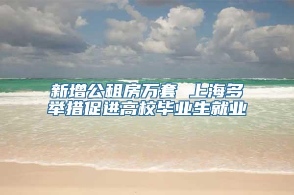 新增公租房万套 上海多举措促进高校毕业生就业