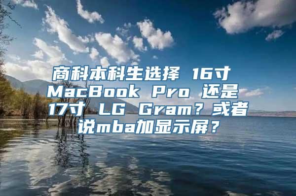 商科本科生选择 16寸 MacBook Pro 还是 17寸 LG Gram？或者说mba加显示屏？