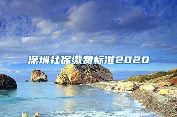 深圳社保缴费标准2020