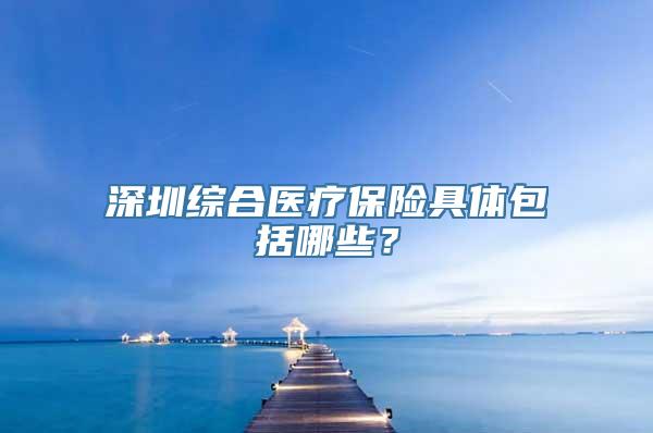 深圳综合医疗保险具体包括哪些？