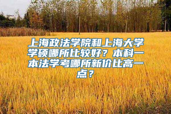 上海政法学院和上海大学学硕哪所比较好？本科一本法学考哪所新价比高一点？