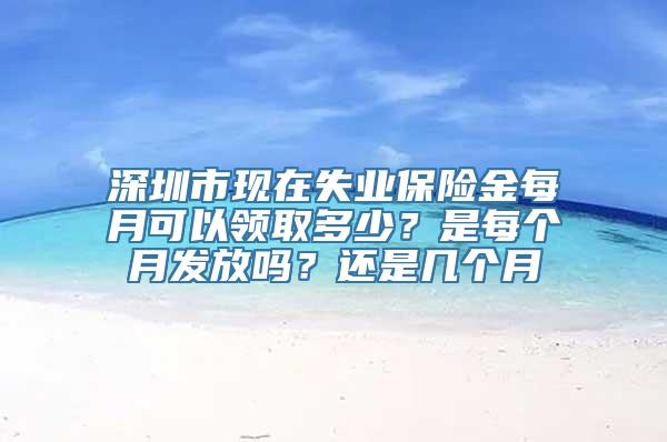 深圳市现在失业保险金每月可以领取多少？是每个月发放吗？还是几个月