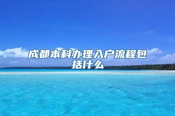 成都本科办理入户流程包括什么