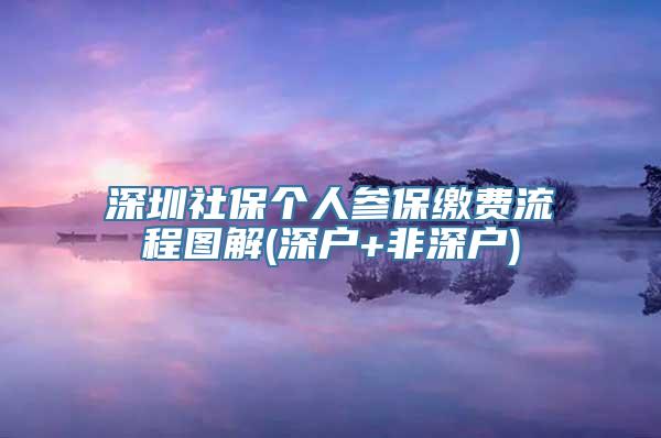 深圳社保个人参保缴费流程图解(深户+非深户)